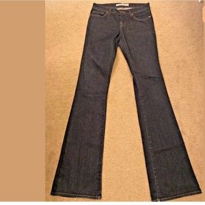 J BRAND Denim Jeans Flare Leg Dark Wash Long